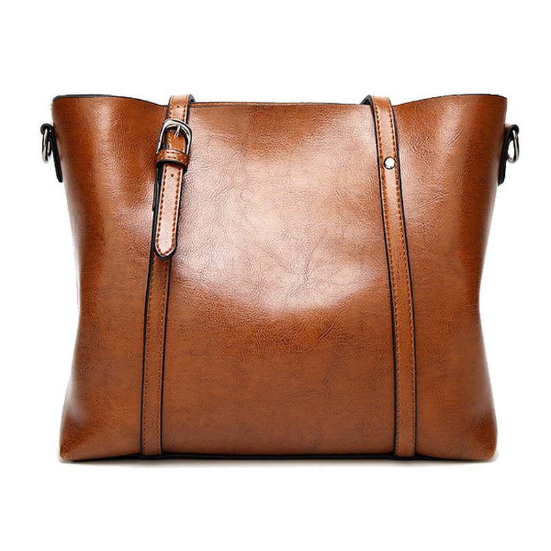 Kvinder Tote Håndtasker Vintage Frontlomme Skuldertaske Med Stor Kapacitet Crossbody Tasker