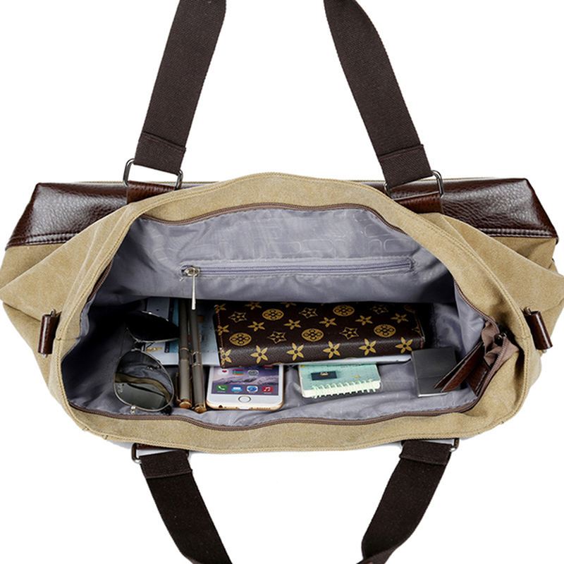 Mænd Canvas Casual Sling Bag Håndtaske Rejsetaske