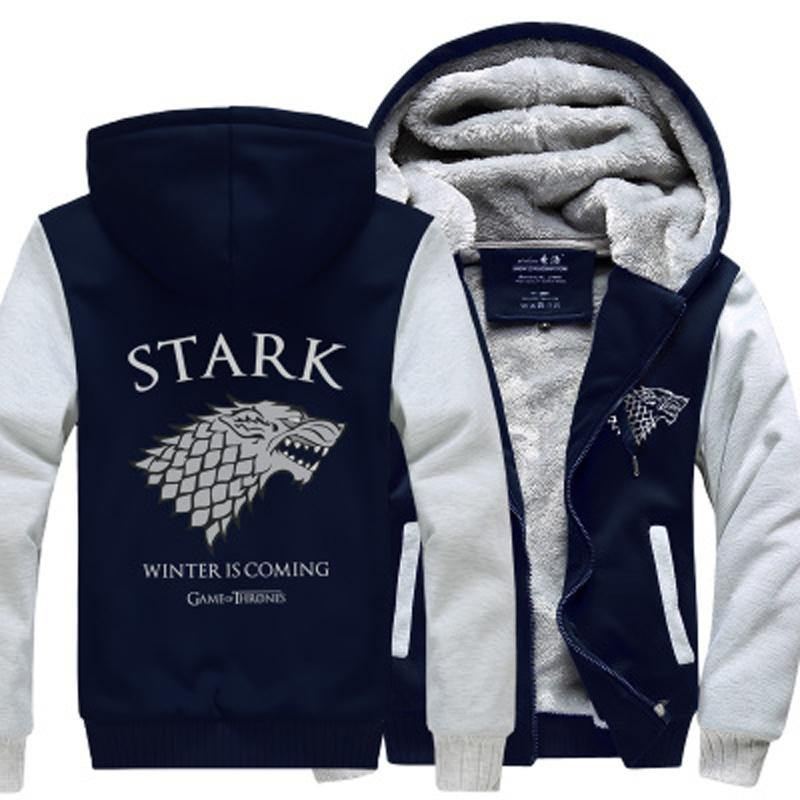 Fleece Thicken Sweatshirt Mærke Højkvalitets Jakker Frakke Herre Sweatshirt Game Of Thrones House