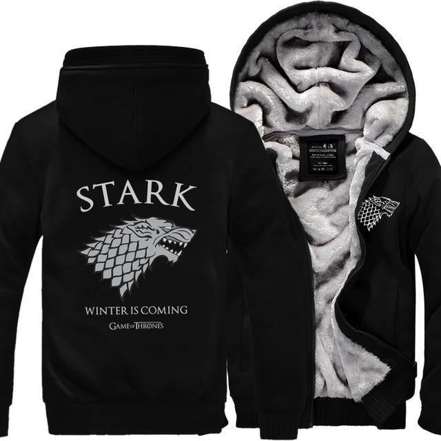 Fleece Thicken Sweatshirt Mærke Højkvalitets Jakker Frakke Herre Sweatshirt Game Of Thrones House