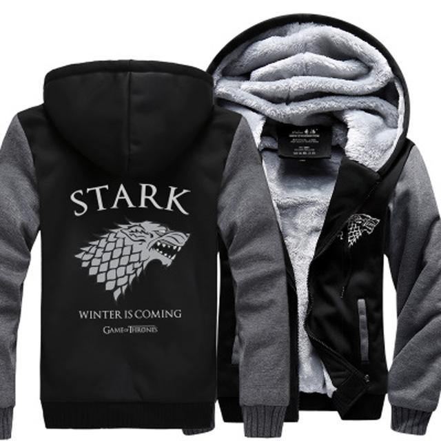 Fleece Thicken Sweatshirt Mærke Højkvalitets Jakker Frakke Herre Sweatshirt Game Of Thrones House