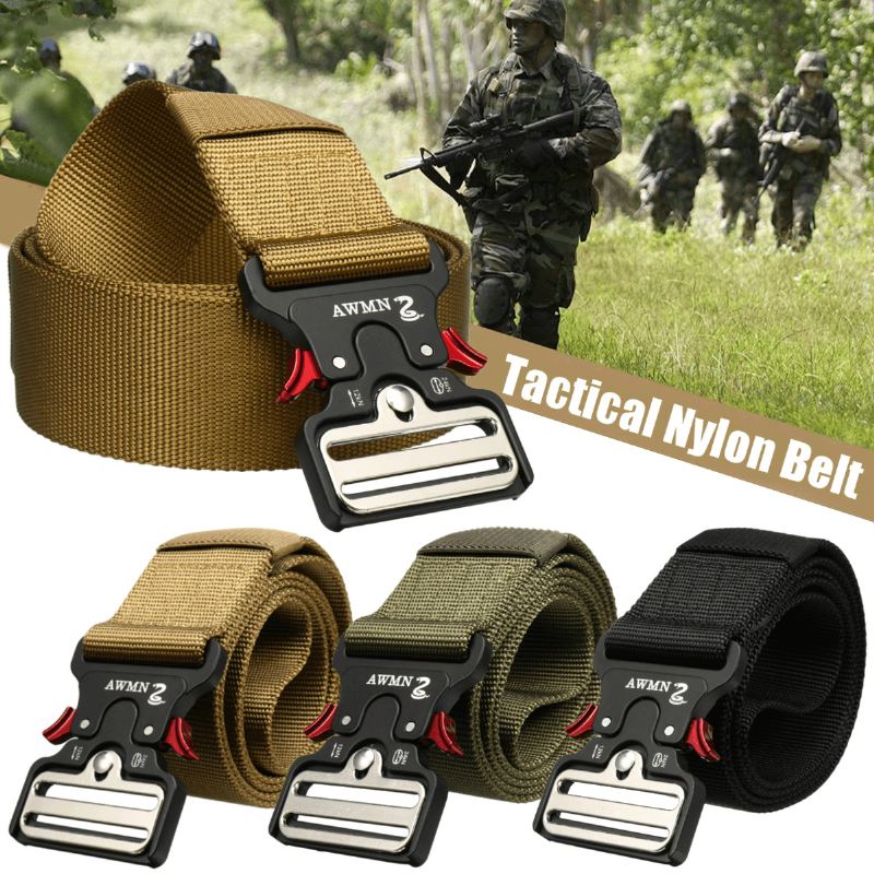 1.89 Tommer Brede Taktiske Nylonbælte Heavy Duty Army Military Training Bukser