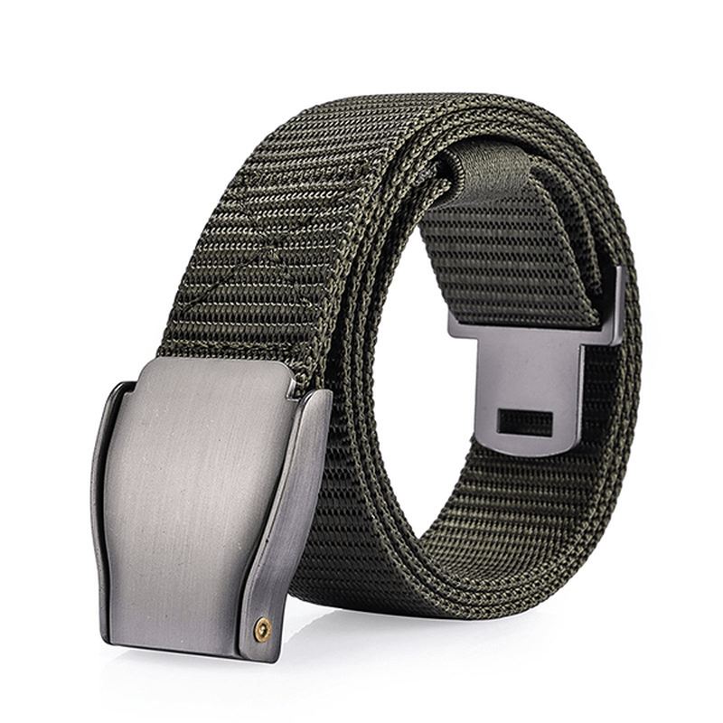 Herre 118cm Automatisk Spænde Nylon Bælte Sports Army Tactical Pants Strap