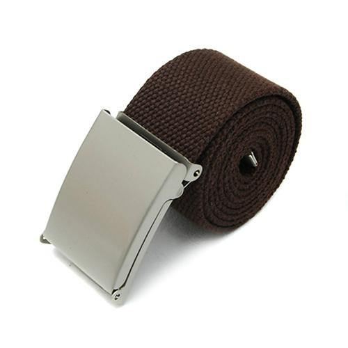 Mænd Dreng Unisex Lærred Metalspænde Plain Webbing Business Casual Bæltestrop