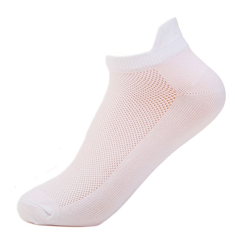 Fluorescerende Farver Herre Short Tube Socks Casual Åndbare Sportsokker