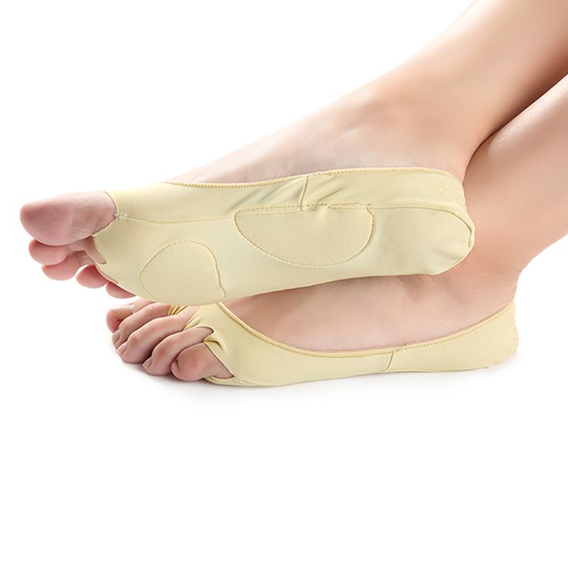 Kvinder Summer Empty Five Toe Anti-skridstrømper Soft Foot Cushion Sweat Invisible Sock