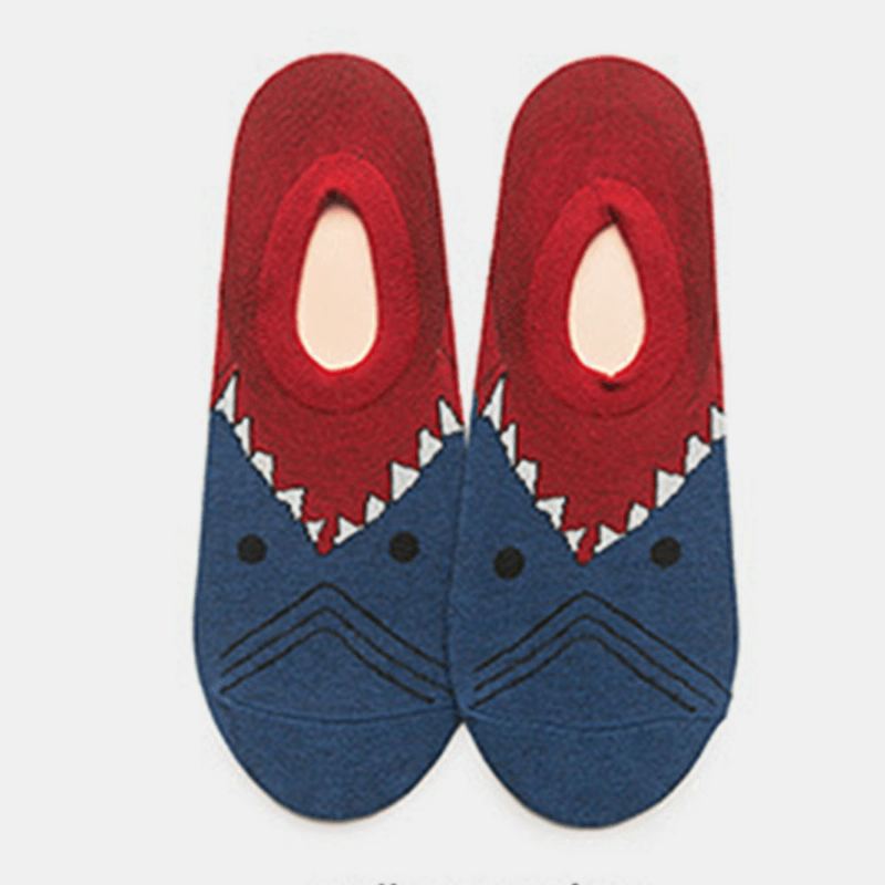 Shark Series Cotton Par Modeller Trendy Personlighed Sokker Street