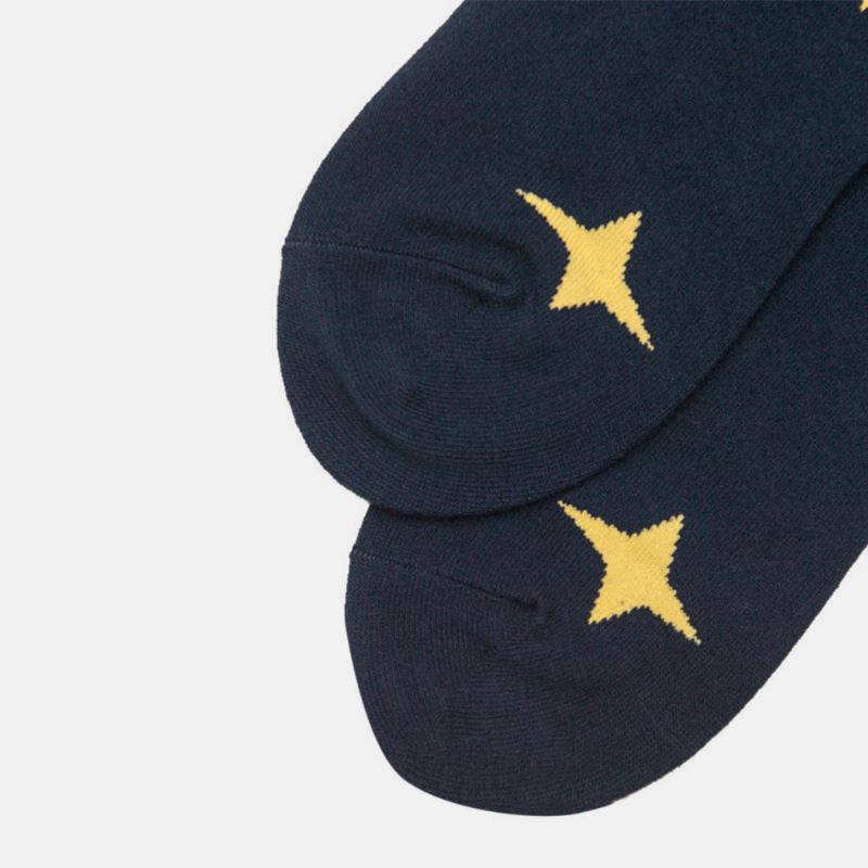 Sokker Mandlige Strømper Kvinde Trend Starry Sky Tube Bomuld Street Socks