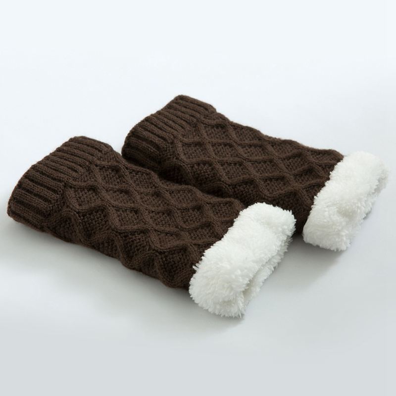 Unisex Vinterbenvarmer Thicken Fleece Liner Pads Sokker